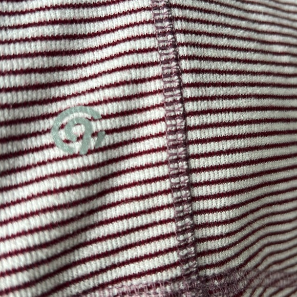 C9 by Champion mock neck pin stripe pullover nicely detailed L burgundy & ivory - Picture 6 of 7